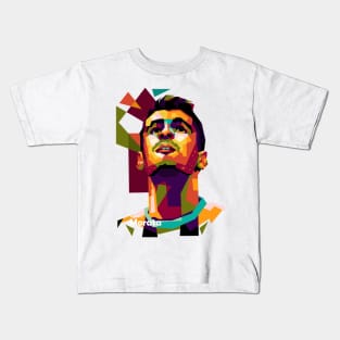 Morata In Wpap Pop Art Kids T-Shirt